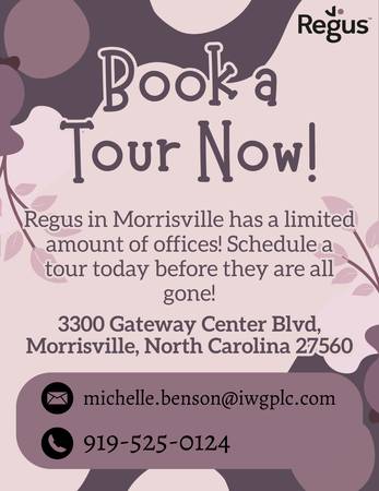 Book a Tour with Regus Today! 1