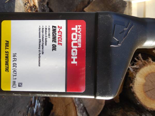 16 ounce bottle of synthetic 2 cycle oil 1