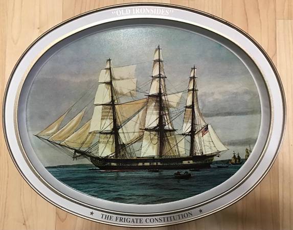 💕Tray The Frigate Constitution Old Ironsides 1