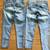 2pr Size 8 Democracy Ab Tech Raised Fray Ankle Denim Blue Jeans 7 thumbnail