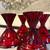 Set of 4 Antique Art Deco Paden City Depression Era Ruby Red Cocktail 8 thumbnail