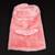 Pink Rose Faux Fur Rosebud Plush Dog Coat Size 10" 2 thumbnail