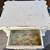 Antique Painted White Ornate Single Drawer End Table 4 thumbnail