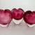 3 Art Glass Heart Bud Vases 12 thumbnail