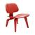 2 x Eames Lounge Chair Wood (LCW) in Red 3 thumbnail