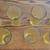 7 Amber Depression Glass Tumblers With Diamond Pattern 4 thumbnail