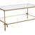 HORCHOW Chloe / Luxe Gold Twisted Iron Tassel Rope Coffee Table 3 thumbnail