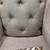 Designer michael amini studio aico 3p gray tufted sofa armchairs set 7 thumbnail