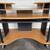 large computer desk with keyboard pullout and chair 2 thumbnail