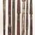 FIFTY-FIVE BAMBOO ARROWS CARVED OCEANIC 12 thumbnail