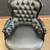 Selling 2x Acme Furniture Cain Black Frame/black Pu Accent Chairs 3 thumbnail