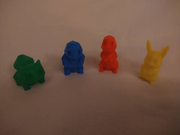 ~ Tiny 3D printed Pokémon figurines (4) ~ 1