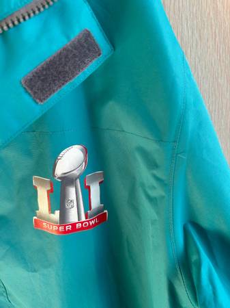 Super Bowl rain jacket 1
