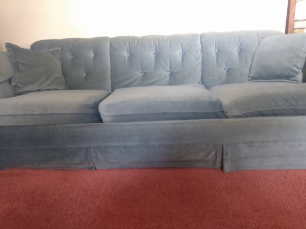 Sofa Sleeper In Pretty Baby Blue Color 1