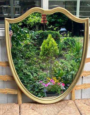 Wall Mirror shield shape Vintage 1