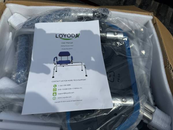 FSA/HSA Eligible Sliding Shower Chair Tub Transfer Bench for Bathtub w 1