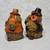 Vintage Thanksgiving Pilgrim Adorable Owl Figurines with Pumpkin and Sunflower 3 thumbnail