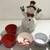 New & Like New Christmas Ramekin Set  Dip Bowl & Snowman Holiday Decor 1 thumbnail