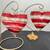 2 Hand Blown Venetian Glass 4" Hearts with stands 1 thumbnail