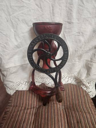 Antique Clawson Clark Coffee Grinder Mill 1
