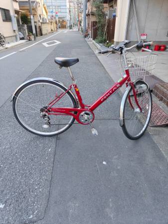 Red Used Bicycle Pentas 1