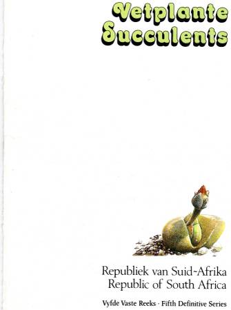 Commemorative Stamp Set - Fifth Definitive Series Succulents 1988 1
