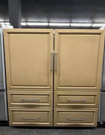 SubZero Panel-Ready Refrigerator Set 72 Inch 1