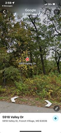 $6,500 / 9583ft2 - Acces lot into Goose Creek. (5918 Valley Dr., French Village, MO)64053025643777120