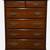 Solid would mahogany chest of six drawers 1 thumbnail