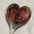 "GLASSS EYE STUDIO" HANDBLOWN HEART MULTICOLOR PAPERWEIGHT 2 thumbnail