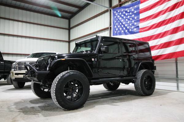 2016 JEEP WRANGLER UNLIMITED SPORT 4X4 WINCH 20" MOTOS & 37" TOYOS! 1