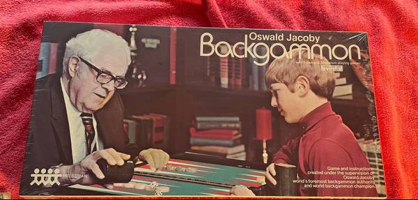 Oswald Jacoby Backgammon Game Original Box 1973 Complete Sealed 1