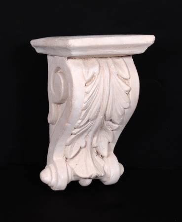 Vintage Architectural Cast Plaster Carved Wall Corbel Or Sconce 1
