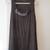 Pleione Size Large Sleeveless Dark Gray Top w/Jeweled Neckline 1 thumbnail