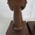 African Hand Carved Tribal Folk Art Wood Man & Woman Busts Signed 12" 10 thumbnail