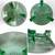 5pc Assorted Green Uranium Depression Glass 5 thumbnail