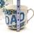 LEFTON Vtg. "DAD" Cup and Saucer Blue Forget-Me-Not Flowers Fathers 10 thumbnail