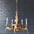 Mid-Century Modern Brass Ram Horn Chandelier by Chapman, c.1960’s 1 thumbnail