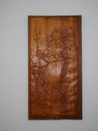POSEIDON. Cedar Wall Panel 1