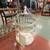 Vintage Painted Ivory Twisted Metal Round Bird Cage 1 thumbnail