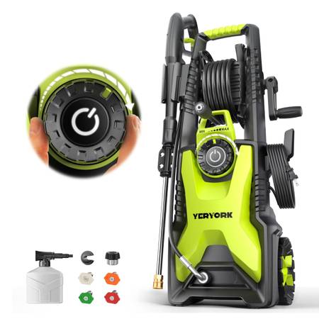 5000 Max Adjustable PSI Pressure Washer, 2 Max GPM Power Washer with 33 FT Hose 1