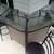corner deck table with 3 bar stools 2 thumbnail