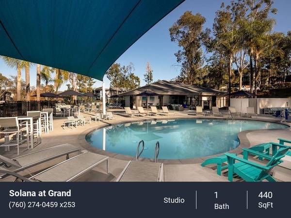 $1,825 / 440ft2 - Equipped Kitchens, Fire Pit with Sitting Area, Ceiling Fan (Oakhill: Escondido, CA)63865930402435120