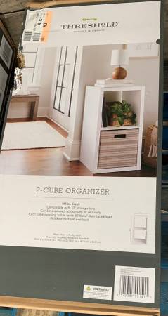 Storage Cube: Threshold 2-Cube Organizer shelf 30" x 15 7/8 " x 14 9/1 1