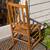 Antique Sewing Rocking Chair with Acorn Finials porch rocker 3 thumbnail