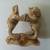 Vintage Japanese carving netsuke Frog and Toad. 2 thumbnail