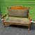 Antique Victorian Eastlake green velvet loveseat 2 thumbnail