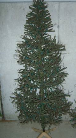 HARD TO FIND NEAT!!! PRIMITIVE GERMAN 6FT VIENNA TWIG CHRISTMAS TREE 1