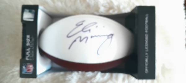 SIGNED ELI MANNING FOOTBALL 1