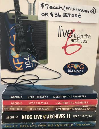 KFOG LIVE FROM THE ARCHIVES 6, 8, 9, 10, 11, 12 1